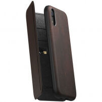 Nomad Folio Leather Tri-Fold pouzdro pro Apple iPhone XR - hnědé