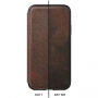 Nomad Folio Leather Tri-Fold pouzdro pro Apple iPhone XR - hnědé