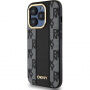 DKNY Checkered Pattern kryt s MagSafe pro iPhone 15 Pro - černý
