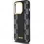 DKNY Checkered Pattern kryt s MagSafe pro iPhone 15 Pro - černý