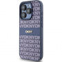 DKNY Repeat Pattern Tonal Stripe kryt pro iPhone 15 Pro - tmavě modrý