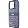 DKNY Repeat Pattern Tonal Stripe kryt pro iPhone 15 Pro - tmavě modrý