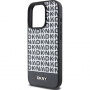 DKNY Repeat Pattern Bottom Stripe kryt s MagSafe pro iPhone 14 Pro - černý