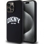 DKNY Arch Logo silikonový kryt s MagSafe pro iPhone 14 Pro Max - černý