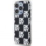 DKNY Checkered Pattern kryt pro iPhone 15 Pro - černý