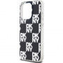 DKNY Checkered Pattern kryt pro iPhone 15 Pro - černý