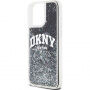 DKNY Liquid Glitter Arch Logo kryt pro iPhone 14 Pro Max - černý