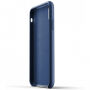 Mujjo Full Leather pouzdro pro iPhone XR - modré