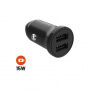FIXED Smart Rapid Charge mini autonabíječka s porty 2x USB-A - 15W - černá