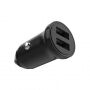FIXED Smart Rapid Charge mini autonabíječka s porty 2x USB-A - 15W - černá