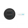 FIXED Smart Rapid Charge mini autonabíječka s porty 2x USB-A - 15W - černá