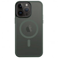 Tactical Hyperstealth transparentní kryt s MagSafe pro iPhone 14 Pro Max - olivový