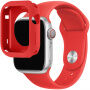 Silikonový řemínek se silikonovým pouzdrem pro Apple Watch 41mm / 40mm - červený