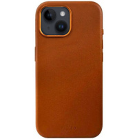 FIXED MagLeather kožený kryt s MagSafe pro iPhone 13 - hnědý