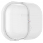 Spigen Silicone Fit silikonový obal s poutkem pro AirPods Pro 2 - bílý