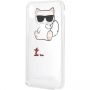 Karl Lagerfeld Fun Eaten No Rope Hard Case kryt pro iPhone XS Max - čirý