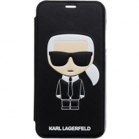 Karl Lagerfeld Ikonik Book pouzdro pro iPhone XR - černé