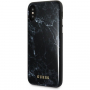 Guess Marble TPU pouzdro pro iPhone X / XS - černé