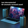 ZEALOT S49 bezdrátový Bluetooth reproduktor s podsvícením - černý 