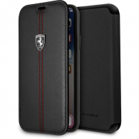 Ferrari Off Track Book pouzdro pro iPhone X / XS - černá