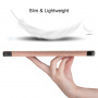 Pouzdro z PU kůže s prostorem na Apple Pencil a funkcí uspání pro iPad Air 11" (2024-2026) - růžovozlaté