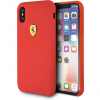 Ferrari SF silikonové pouzdro pro iPhone X / XS - červená