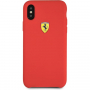 Ferrari SF silikonové pouzdro pro iPhone X / XS - červená