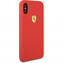 Ferrari SF silikonové pouzdro pro iPhone X / XS - červená
