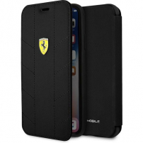 Ferrari Tyres Daphne Book pouzdro pro iPhone X / XS - černá