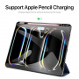DUX DUCIS Domo pouzdro s prostorem na Apple Pencil a funkcí uspání pro iPad Pro 13" (2024/2025) - tmavě modré