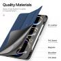DUX DUCIS Domo pouzdro s prostorem na Apple Pencil a funkcí uspání pro iPad Pro 13" (2024/2025) - tmavě modré