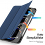 DUX DUCIS Domo pouzdro s prostorem na Apple Pencil a funkcí uspání pro iPad Pro 13" (2024/2025) - tmavě modré
