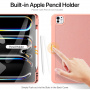 DUX DUCIS Domo pouzdro s prostorem na Apple Pencil a funkcí uspání pro iPad Pro 13" (2024/2025) - růžové