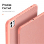 DUX DUCIS Domo pouzdro s prostorem na Apple Pencil a funkcí uspání pro iPad Pro 13" (2024/2025) - růžové