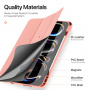 DUX DUCIS Domo pouzdro s prostorem na Apple Pencil a funkcí uspání pro iPad Pro 13" (2024/2025) - růžové