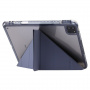 Pouzdro s transparentní zadní stranou a origami stojánkem pro iPad Pro 13" (2024/2025) - růžové