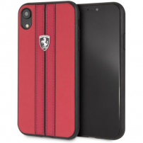 Ferrari Off Track Hard case kryt pro iPhone XR - červená