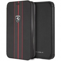 Ferrari Off Track Logo Book case pouzdro pro iPhone XR - černá