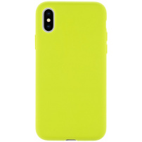 Tactical Velvet Smoothie silikonový kryt pro iPhone X / XS - avokádový