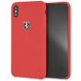 Ferrari Off Track Silicone case kryt pro iPhone XS Max - červená