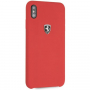 Ferrari Off Track Silicone case kryt pro iPhone XS Max - červená