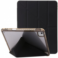 Pouzdro s transparentní zadní stranou a origami stojánkem pro iPad Air 11" (2024-2026) - černé