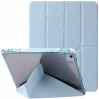 Pouzdro s transparentní zadní stranou a origami stojánkem pro iPad Air 11" (2024-2026) - modré