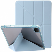 Pouzdro s transparentní zadní stranou a origami stojánkem pro iPad Pro 13" (2024/2025) - modré