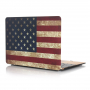 Matný kryt pro MacBook Air 13" (A1932 / A2179 / A2337) - retro vlajka USA