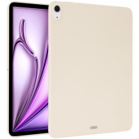 Matný kryt z měkkého plastu pro iPad Air 13" (2024-2026) - béžový