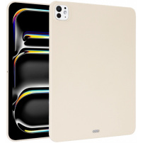 Matný kryt z měkkého plastu pro iPad Pro 13" (2024/2025) - béžový