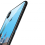 NXE kryt se skleněnou zadní stranou pro iPhone XS Max - New York - transparentní