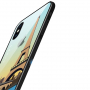 NXE kryt se skleněnou zadní stranou pro iPhone XS Max - Paříž - transparentní