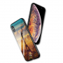 NXE kryt se skleněnou zadní stranou pro iPhone XS Max - Eiffelovka - transparentní